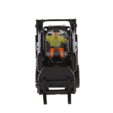 1/50 Scale Diecast Black Cat 242D3 Wheeled Toy Skid Steer With Tools and Operator