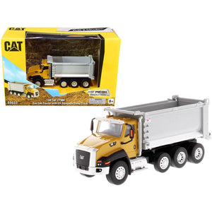 CAT Caterpillar CT660 Day Cab Tractor with OX Stampede Dump Truck "Play & Collect!" Series 1/64 Diecast Model by Diecast Masters-0