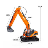 1/14 Scale 15 Channel Extended Boom Rc Excavator Toy