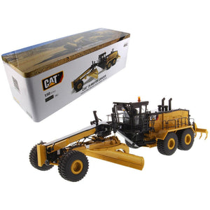CAT Caterpillar 24 Motor Grader with Operator High Line Series 1/50 Diecast Model by Diecast Masters-0