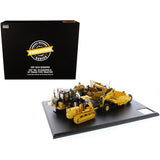 CAT Caterpillar 621K Tractor Scraper and CAT Caterpillar D7 Track-Type Tractor with No. 70 Scraper Set "Evolution Series" 1/50 Diecast Models by Diecast Masters-0