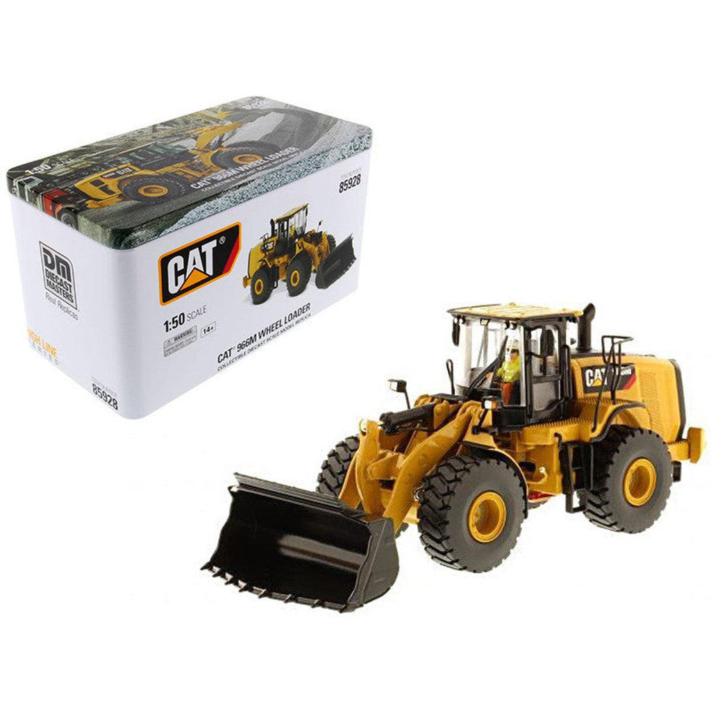 1/50 Scale Diecast Caterpillar 966M Front Loader Toy & Operator
