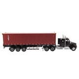 1/50 Scale Diecast Kenworth T880 Toy Semi Truck and Sea Container