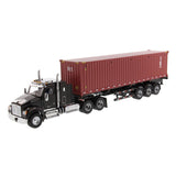 1/50 Scale Diecast Kenworth T880 Toy Semi Truck and Sea Container