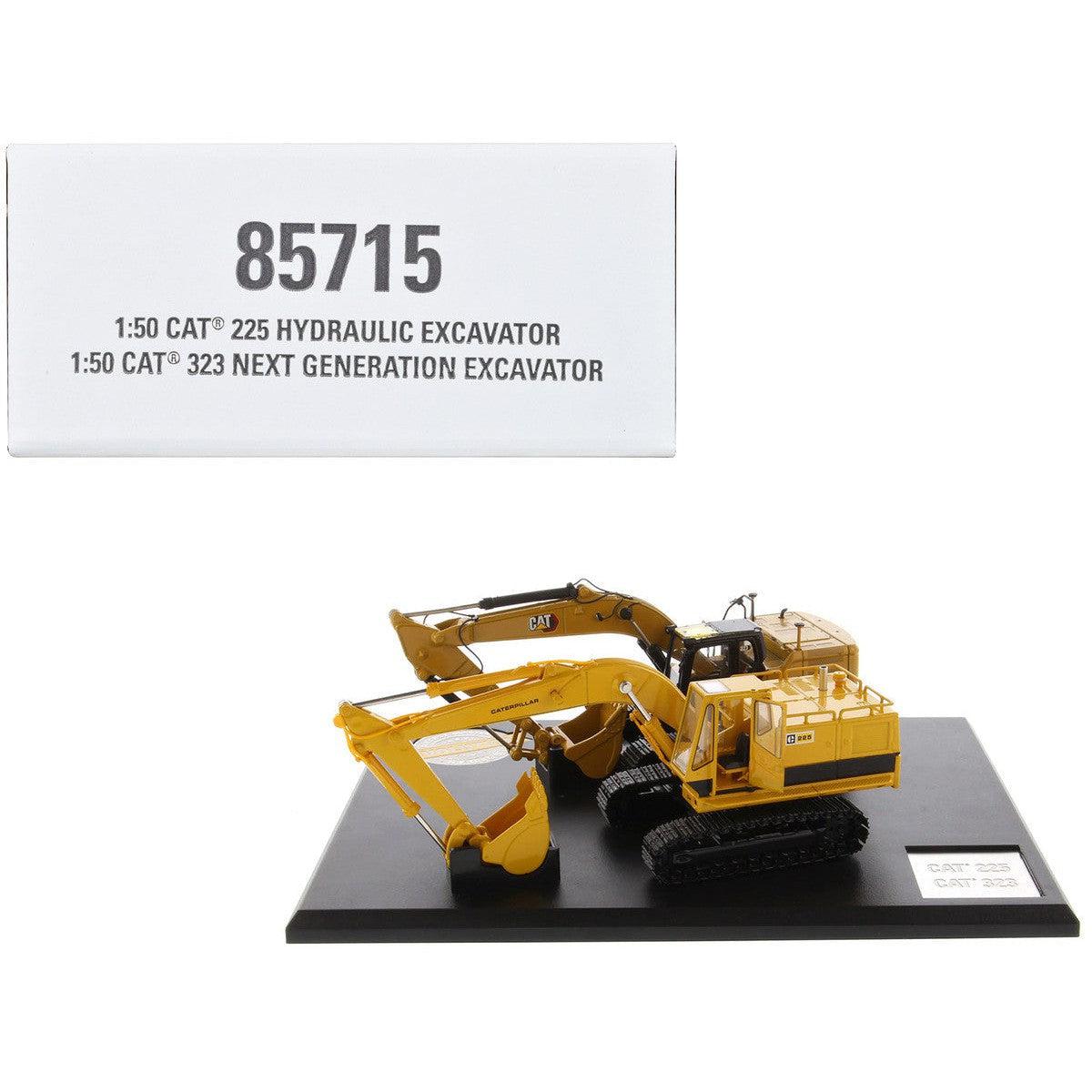 1/50 Scale Diecast Toy Caterpillar 225 and 323 Hydraulic