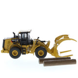 1/64 Scale Caterpillar 950M Loader with Bucket Log Fork & Log Poles