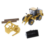 1/64 Scale Caterpillar 950M Loader with Bucket Log Fork & Log Poles