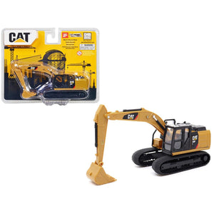 CAT Caterpillar 320F L Hydraulic Excavator Yellow and Black 1/64 Diecast Model by Diecast Masters-0