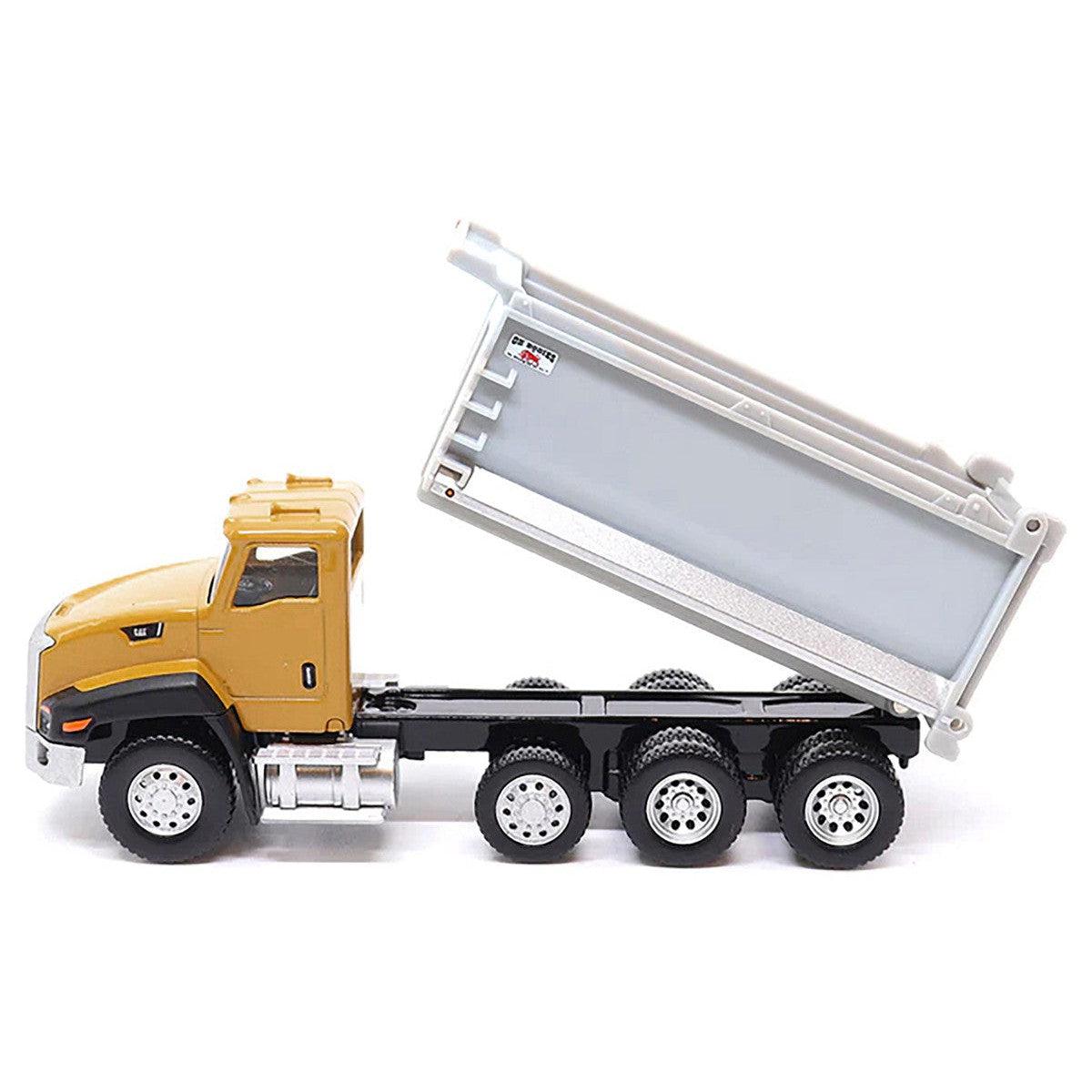 1/64 Scale Diecast Caterpillar CT660 Yellow and Gray Dump