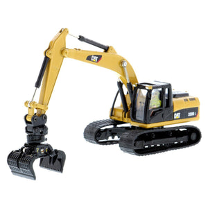 CAT Caterpillar 320D L Hydraulic Excavator with Multiple Work Tools and Operator "High Line" Series 1/87 (HO) Scale Diecast Model by Diecast Masters-1