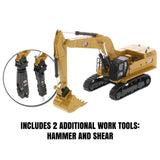 CAT Caterpillar 395 Next-Generation Hydraulic Excavator (General Purpose Version) Yellow with Additional Tools "High Line Series" 1/87 (HO) Diecast Model by Diecast Masters-4