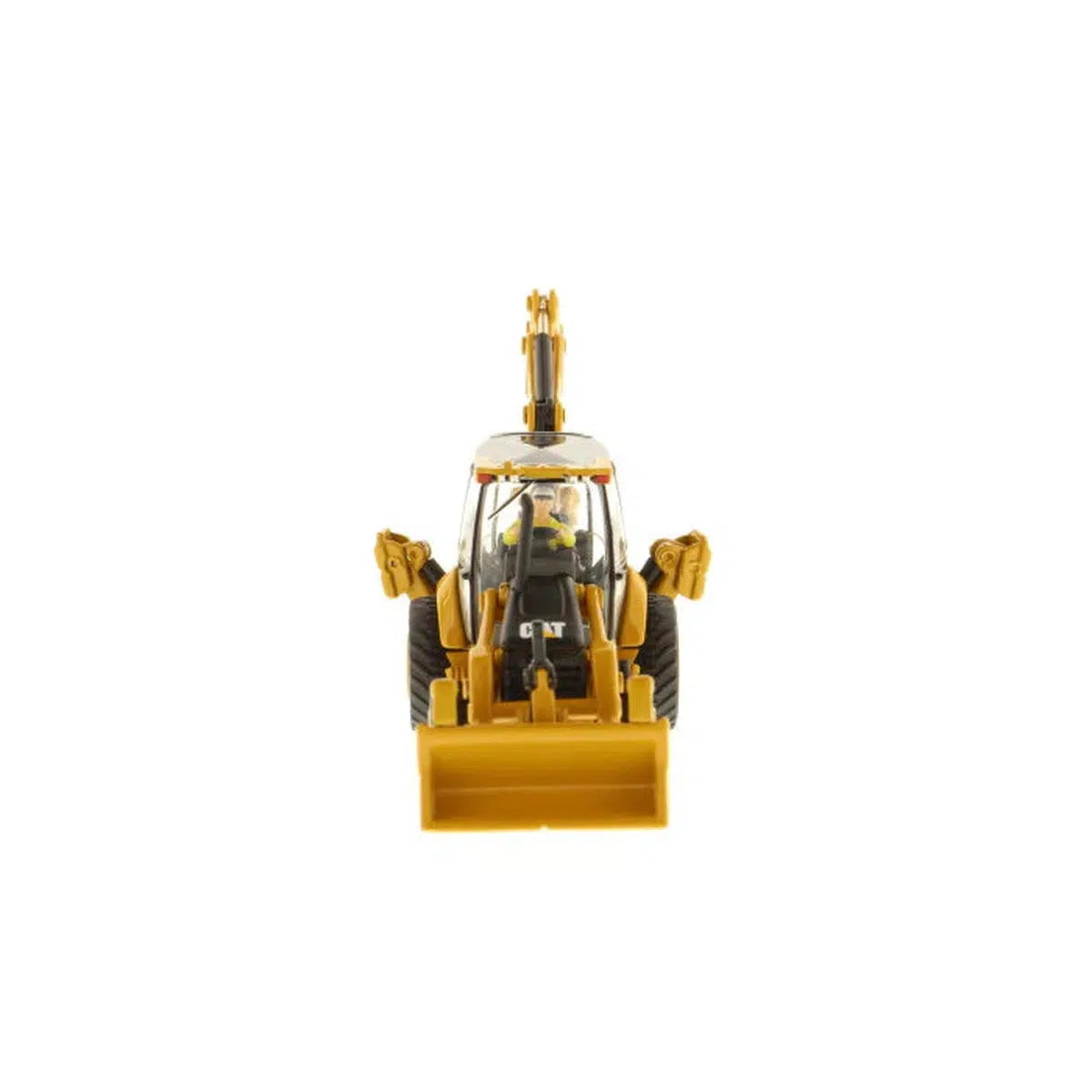 1/87 Scale Caterpillar 450E Diecast Backhoe Toy With Operator