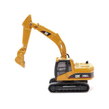 CAT Caterpillar CT660 Day Cab Tractor Blue Metallic with Lowboy Trailer and CAT 315C L Hydraulic Excavator Yellow 1/87 (HO) Diecast Model by Diecast Masters-3
