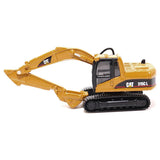 CAT Caterpillar CT660 Day Cab Tractor Blue Metallic with Lowboy Trailer and CAT 315C L Hydraulic Excavator Yellow 1/87 (HO) Diecast Model by Diecast Masters-4