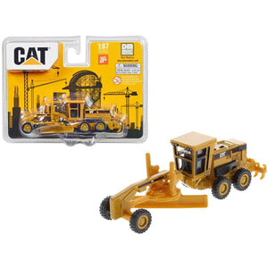 CAT Caterpillar 163H Motor Grader Yellow 1/87 (HO) Diecast Model by Diecast Masters-0
