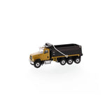 1/87 Scale Diecast Caterpillar CT681 Yellow and Black Dump Truck Toy