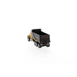 1/87 Scale Diecast Caterpillar CT681 Yellow and Black Dump Truck Toy