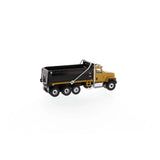 1/87 Scale Diecast Caterpillar CT681 Yellow and Black Dump Truck Toy