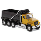 1/87 Scale Diecast Caterpillar CT681 Yellow and Black Dump Truck Toy