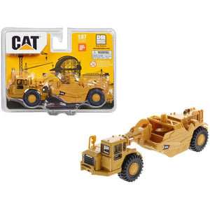 CAT Caterpillar 627G Auger Scraper Yellow 1/87 (HO) Diecast Model by Diecast Masters-0