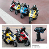 2.4GHz Stunt RC Motorbike - 1:10 Scale High-Speed Drift Racer with 30-Min Drive