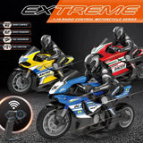 2.4GHz Stunt RC Motorbike - 1:10 Scale High-Speed Drift Racer with 30-Min Drive