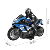2.4GHz Stunt RC Motorbike - 1:10 Scale High-Speed Drift Racer with 30-Min Drive
