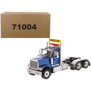 International HX520 Day Cab Tandem Tractor Blue 1/50 Diecast Model by Diecast Masters-0