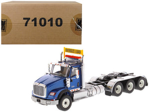 International HX620 Day Cab Tridem Tractor Blue 1/50 Diecast Model by Diecast Masters-0