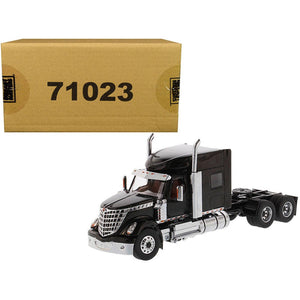 International LoneStar Sleeper Cab Truck Tractor Black 1/50 Diecast Model by Diecast Masters-0