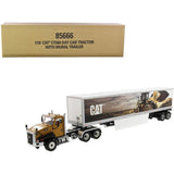 CAT Caterpillar CT660 Day Cab with Caterpillar Mural Dry Van Trailer "Transport Series" 1/50 Diecast Model by Diecast Masters-0