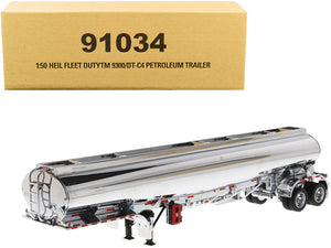 Heil Fleet Duty TM 9300/DT-C4 Petroleum Tanker Trailer Chrome "Transport Series" 1/50 Diecast Model by Diecast Masters-0