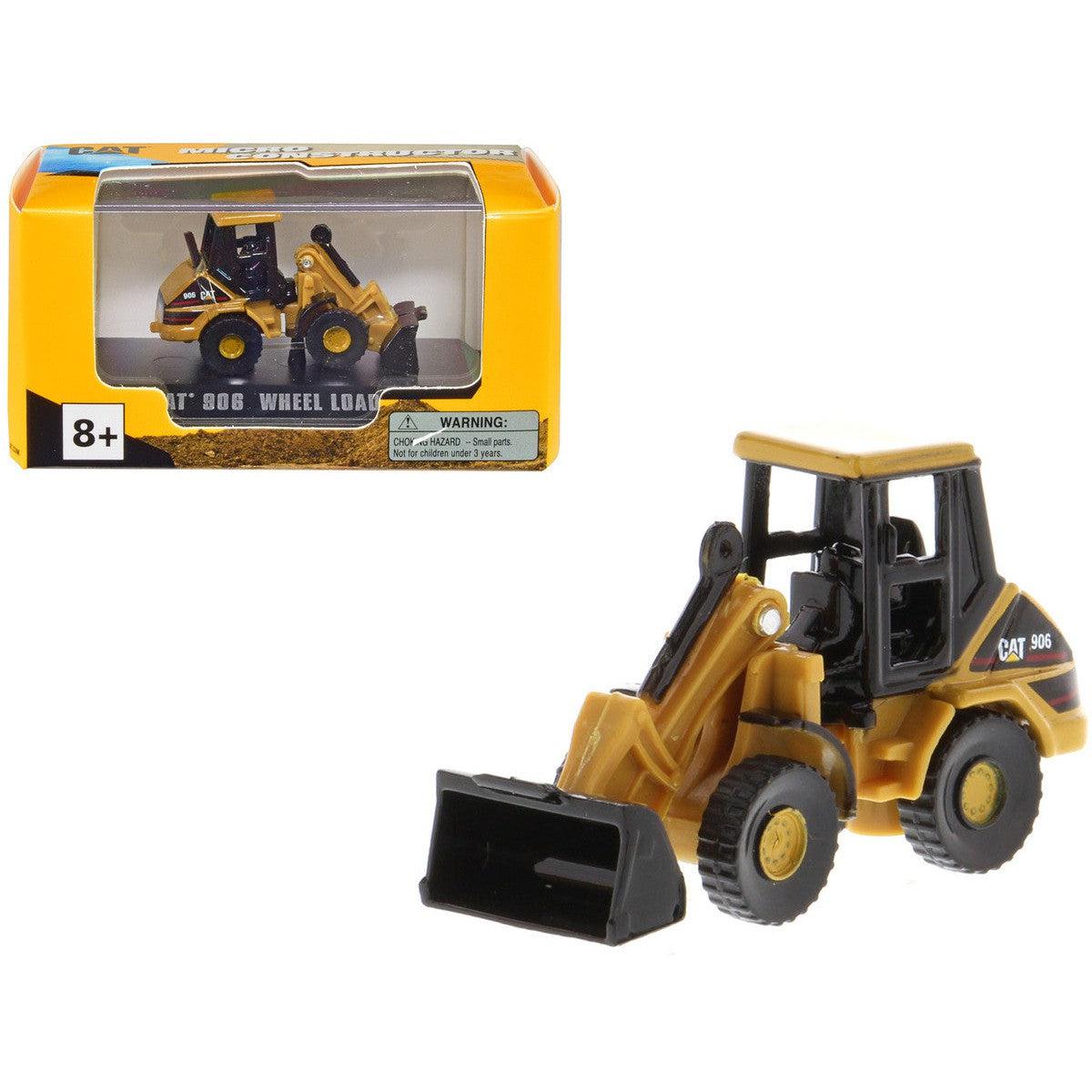 Toy Loder Model Micro Scale Diecast Yellow Caterpillar 906 Toy Bucket Loader