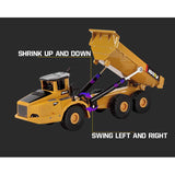 1/50 Scale Articulating Gravel Cat Dump Truck Toy