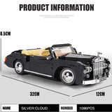 1096 Piece 1964 Sliver Cloud Car Model Set