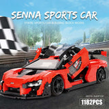 1182 Piece Senna Super Car Model Set