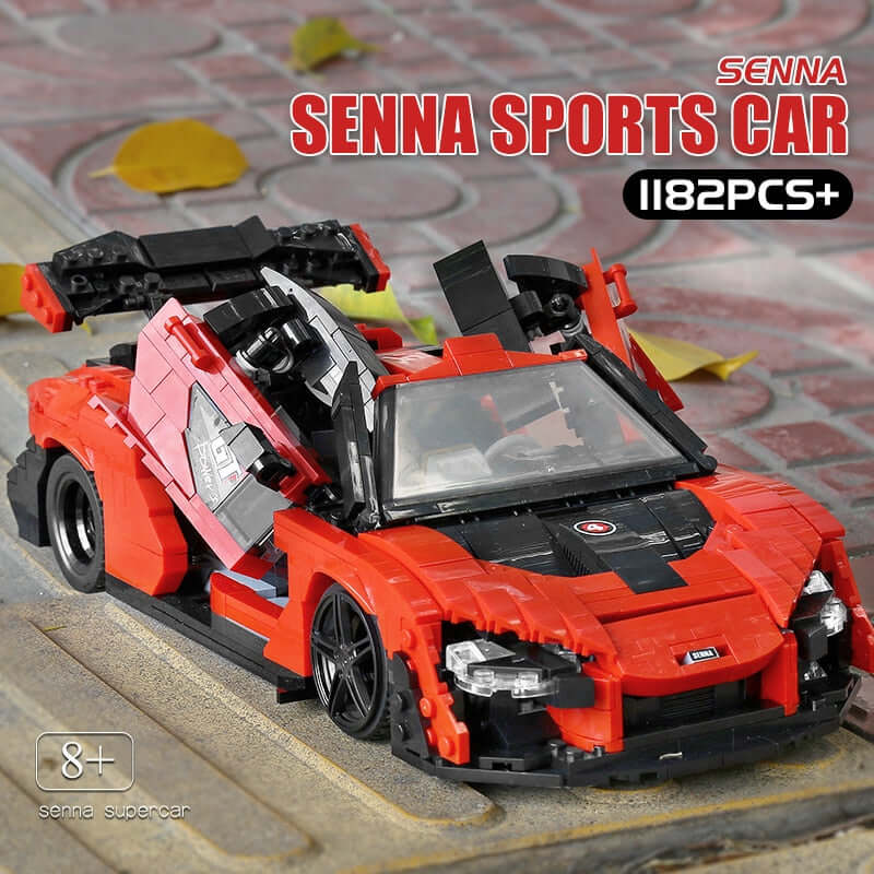 1182 Piece Senna Super Car Model Set