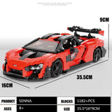 1182 Piece Senna Super Car Model Set