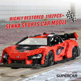 1182 Piece Senna Super Car Model Set
