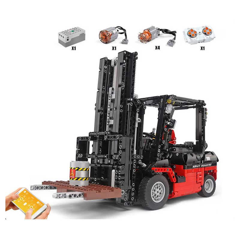 1719 Piece Technical Remote control ForkLift Model Set