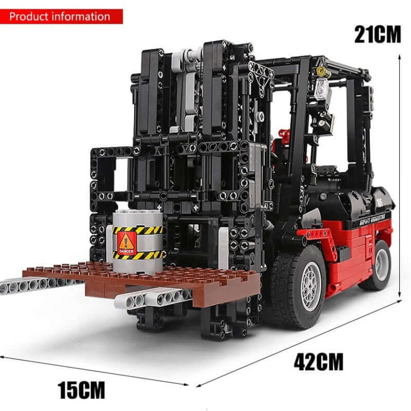 1719 Piece Technical Remote control ForkLift Model Set