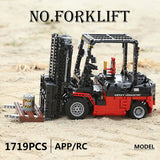 1719 Piece Technical Remote control ForkLift Model Set