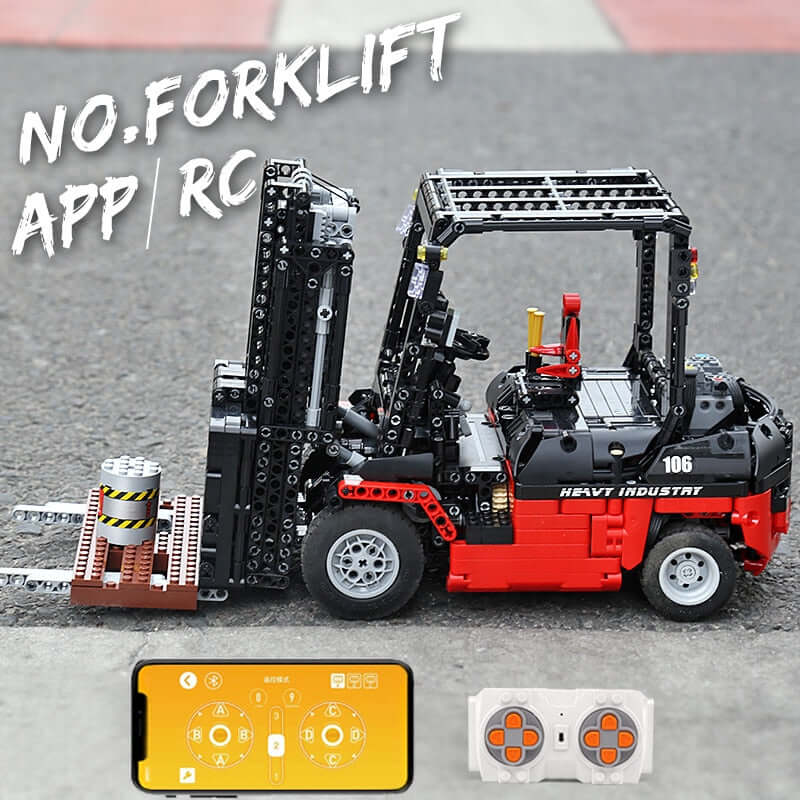 1719 Piece Technical Remote control ForkLift Model Set