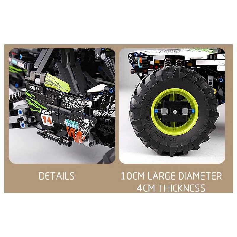 Remote Rally Set 1879 PCS Technical Like Offroad Rally Truck Remote Control Model Set