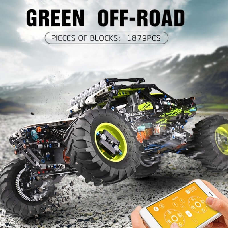 1879 PCS Technical Like Offroad Rally Truck Remote Control Model Set