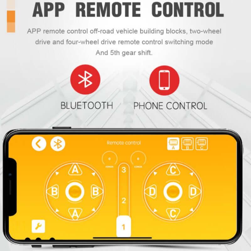 2096 Piece Technical 4x4 Remote Control Model Set