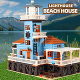 2375 Piece Lighthouse and beach house model set.