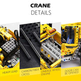 2590 Piece Technical Crane Truck With Remote Control Model Set