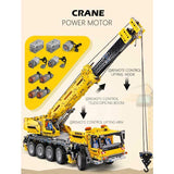 2590 Piece Technical Crane Truck With Remote Control Model Set
