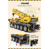 2590 Piece Technical Crane Truck With Remote Control Model Set